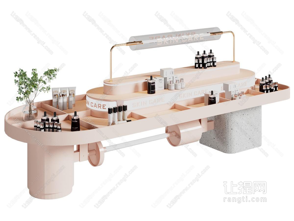 现代化妆品展台 展柜