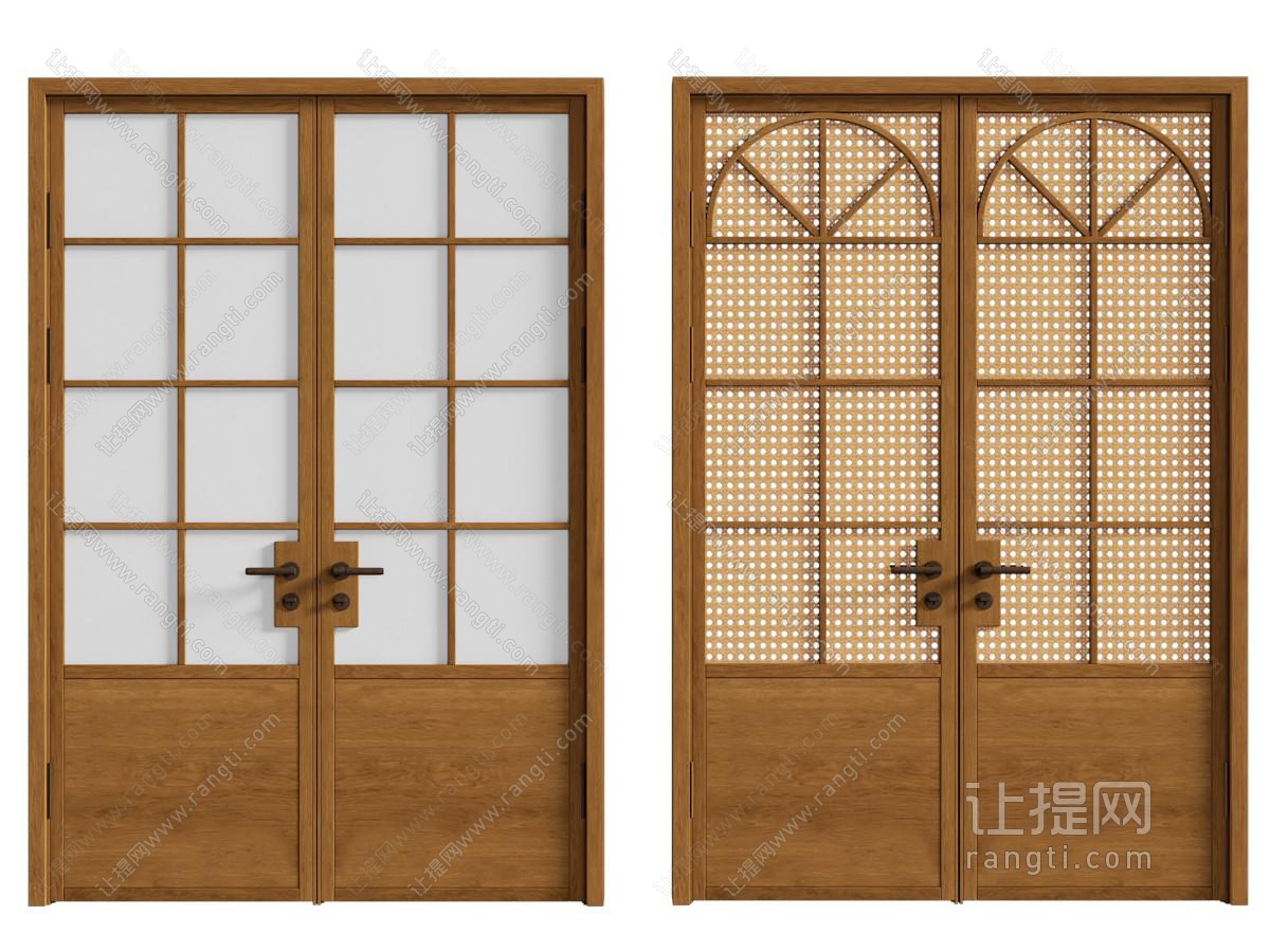 侘寂风中古风双开门 大门