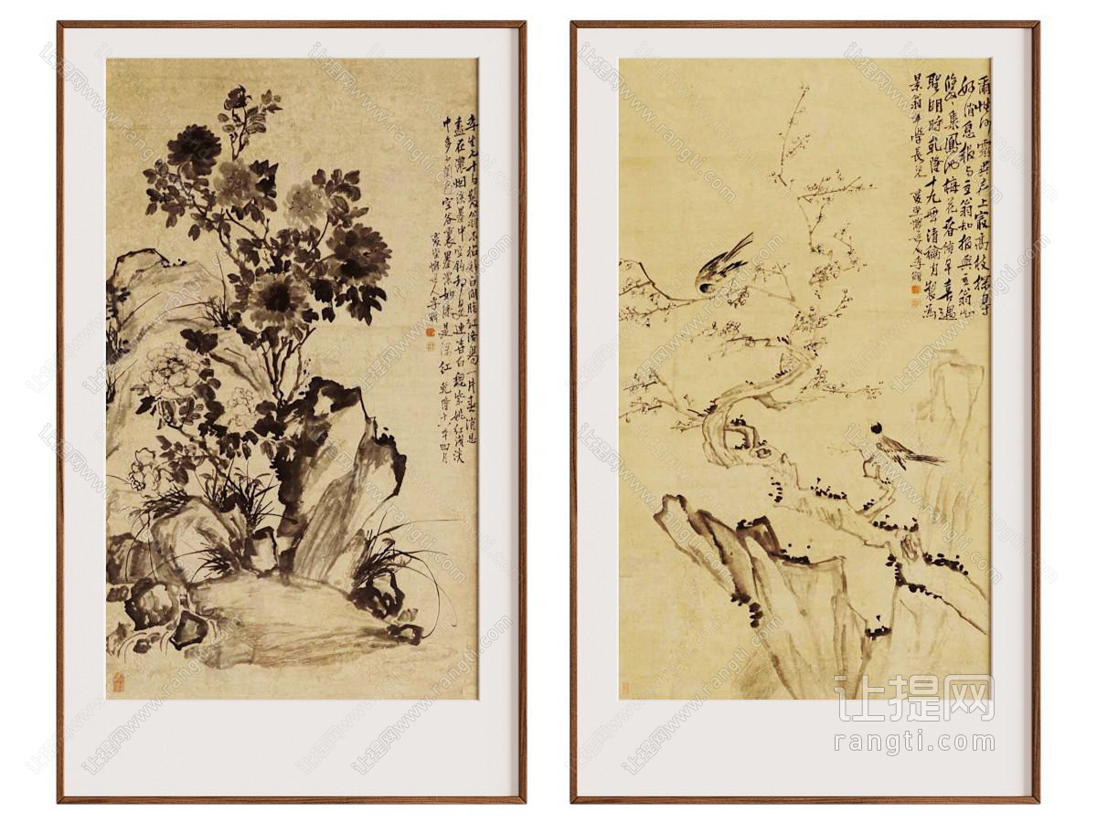 新中式装饰挂画