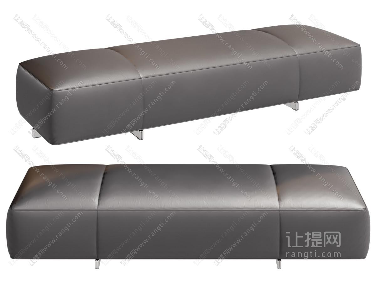 现代长方形沙发凳子