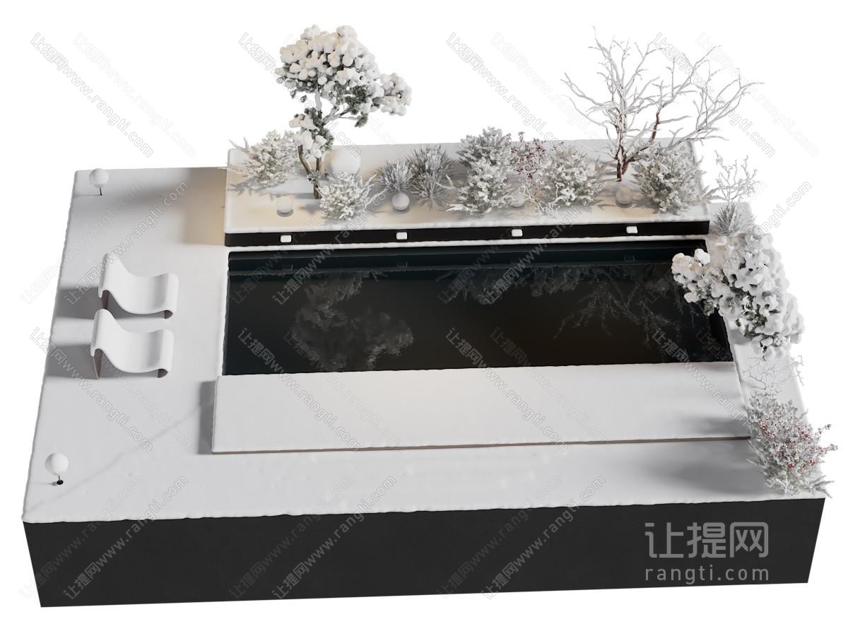 现代游泳池