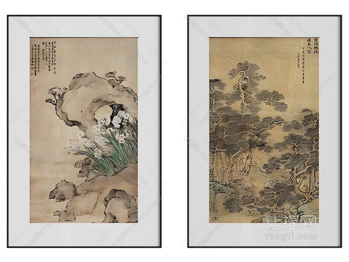 新中式装饰挂画