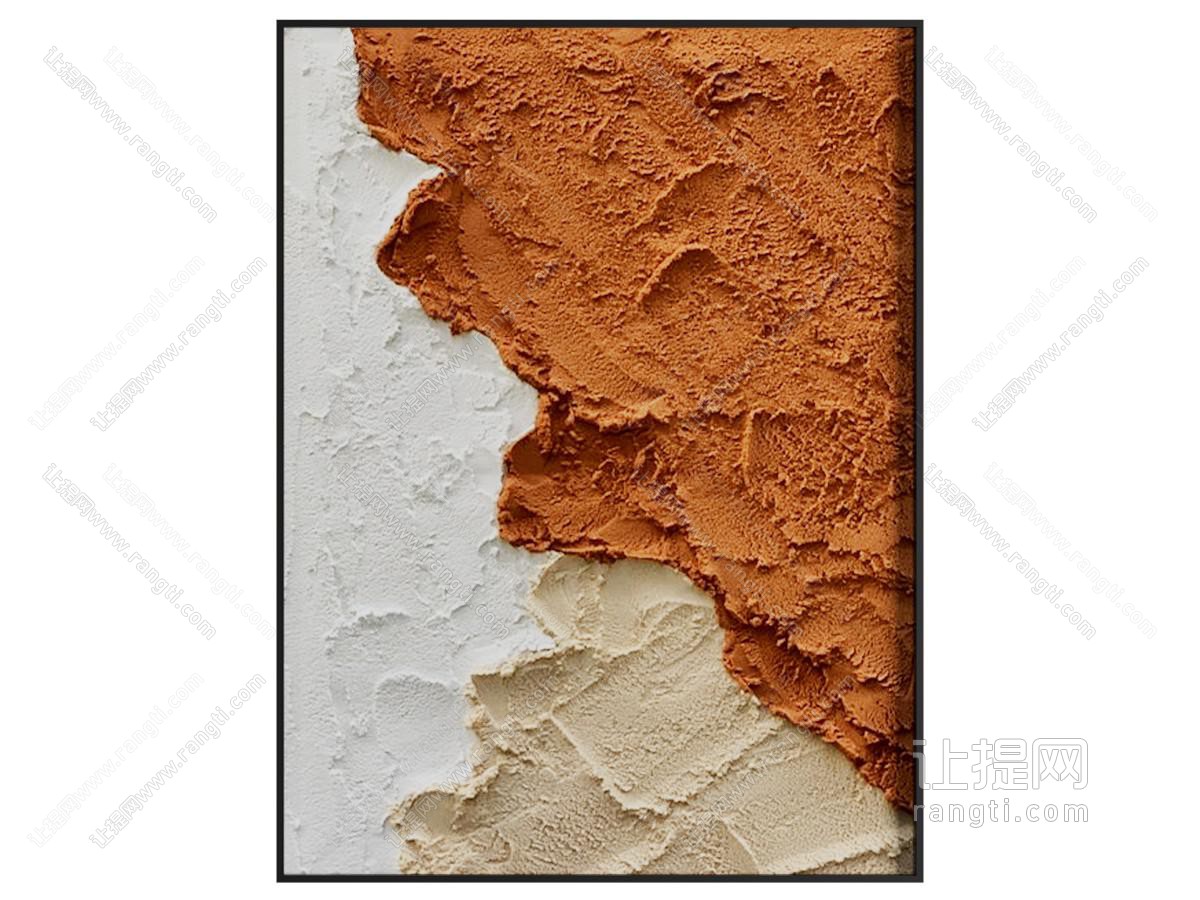 现代装饰挂画 肌理画