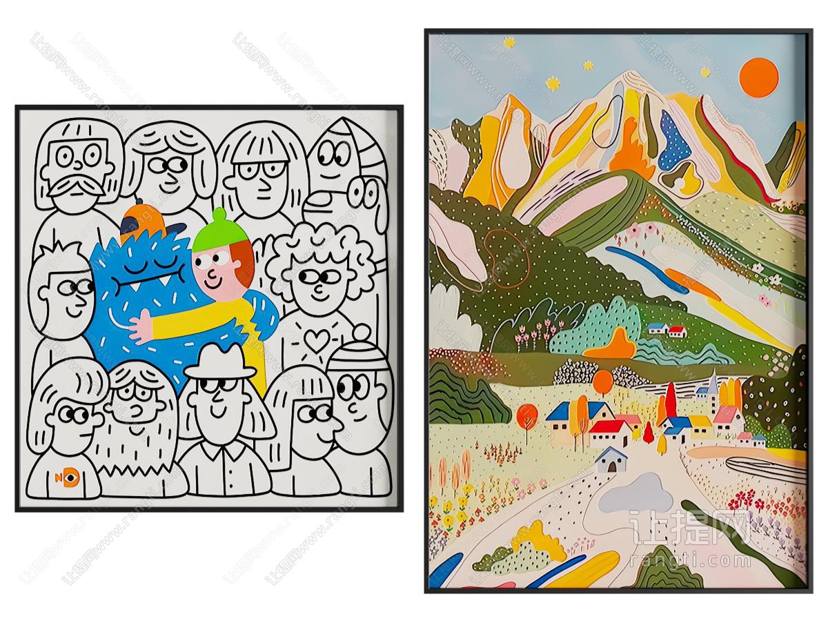 现代装饰挂画