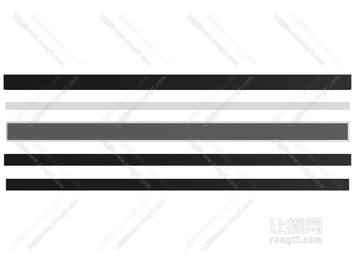 现代线条形空调出风口