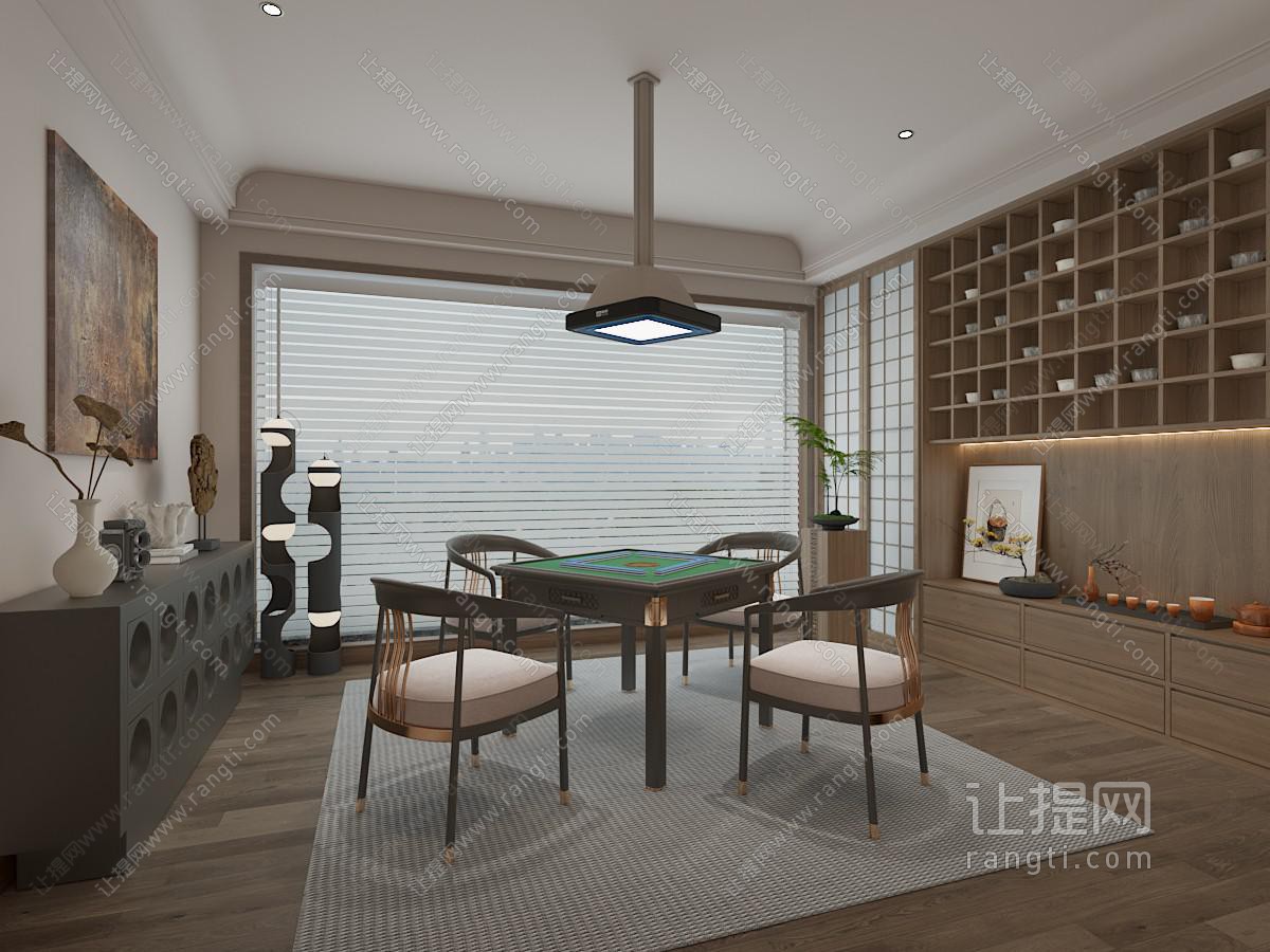 新中式棋牌室