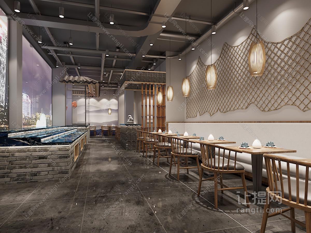 新中式饭店餐厅