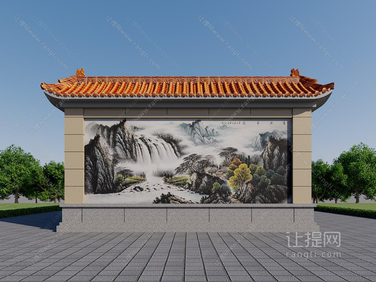 仿古照壁 景墙