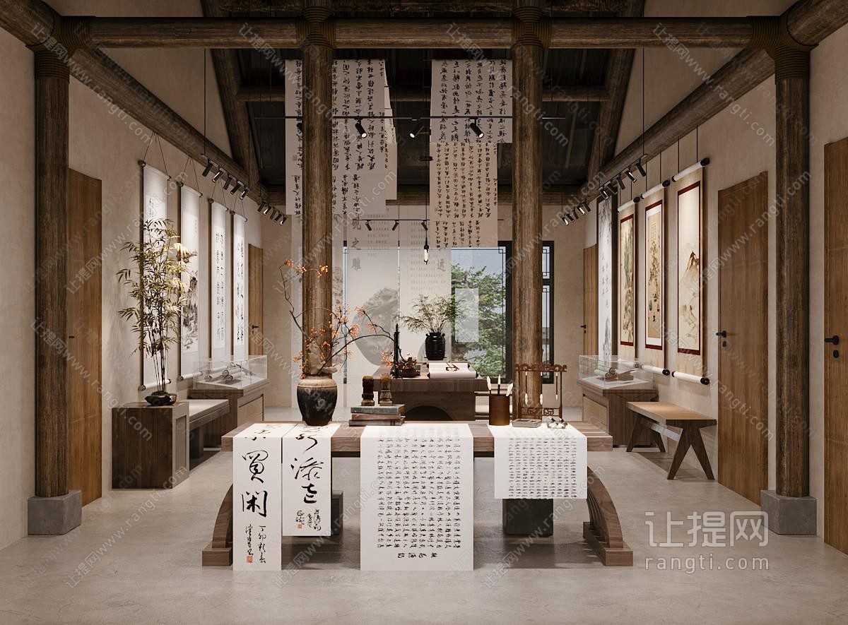 中式书法展厅