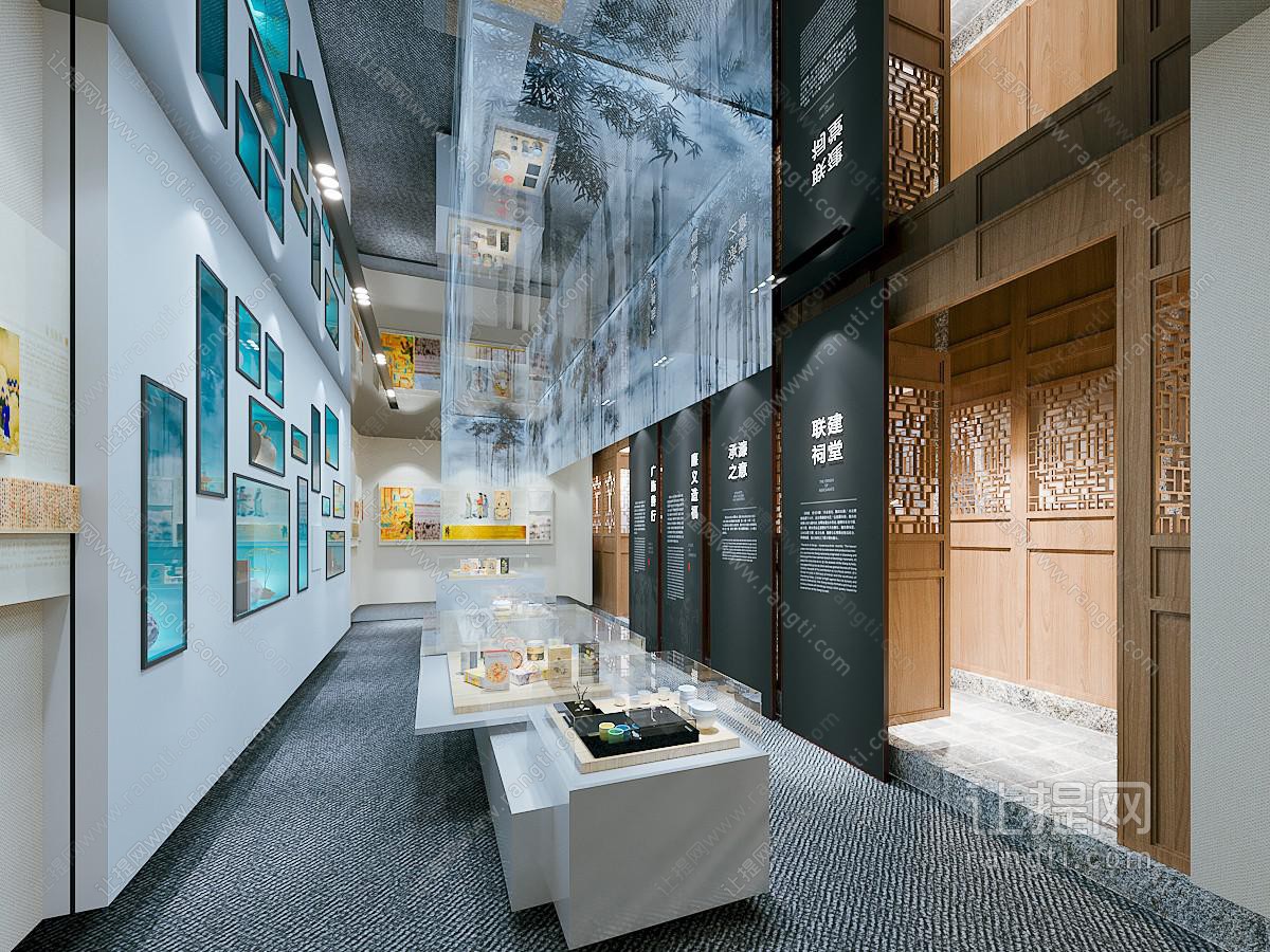 新中式其他展厅 文化展厅