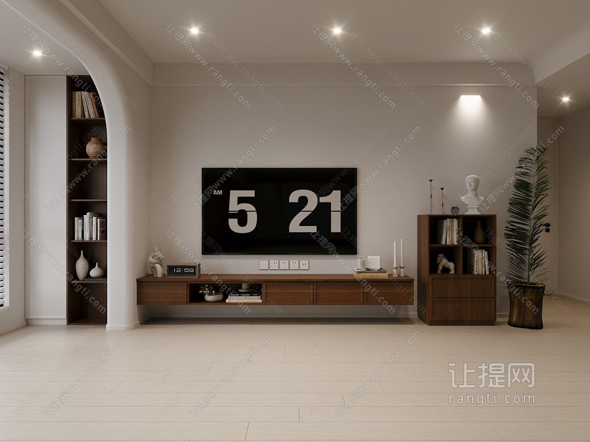 现代电视背景墙