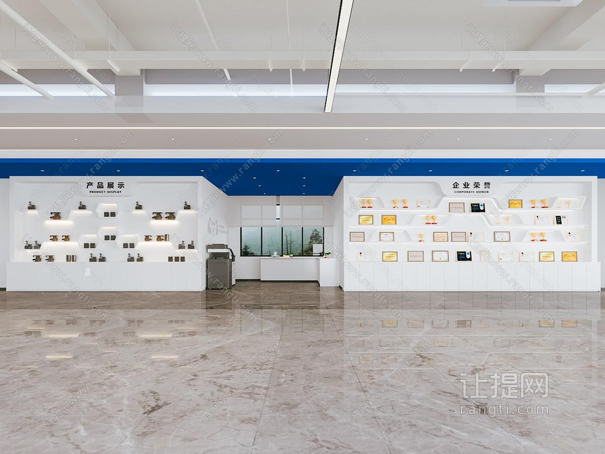 现代企业荣誉展示柜 产品展示柜