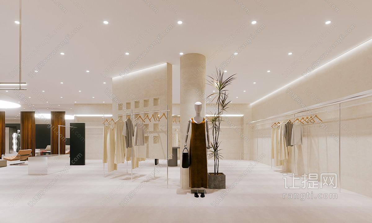 侘寂风服饰鞋帽 女装专卖店
