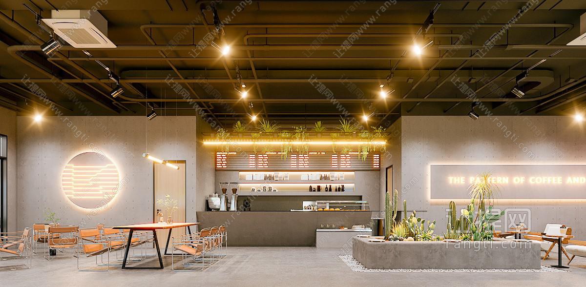 工业风loft咖啡店