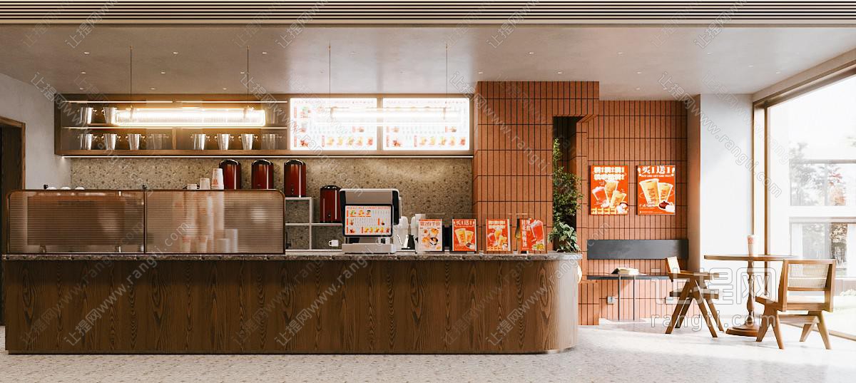 现代中古风咖啡店