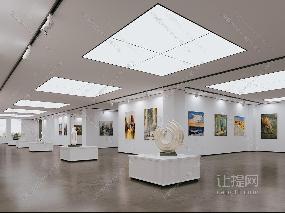 现代画展 展厅展览
