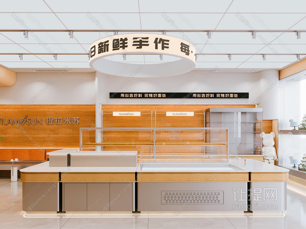 极简现代甜品面包店