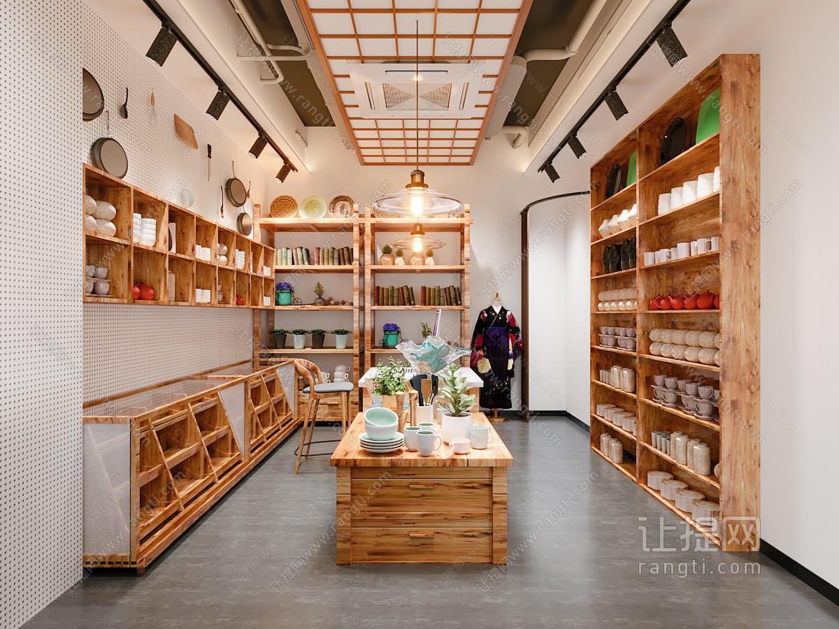 日式原木玩具礼品店