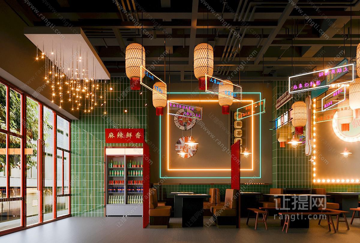 工业风复古火锅店