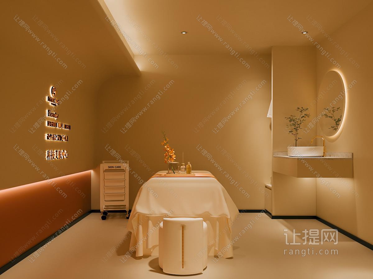 现代spa桑拿美容按摩店