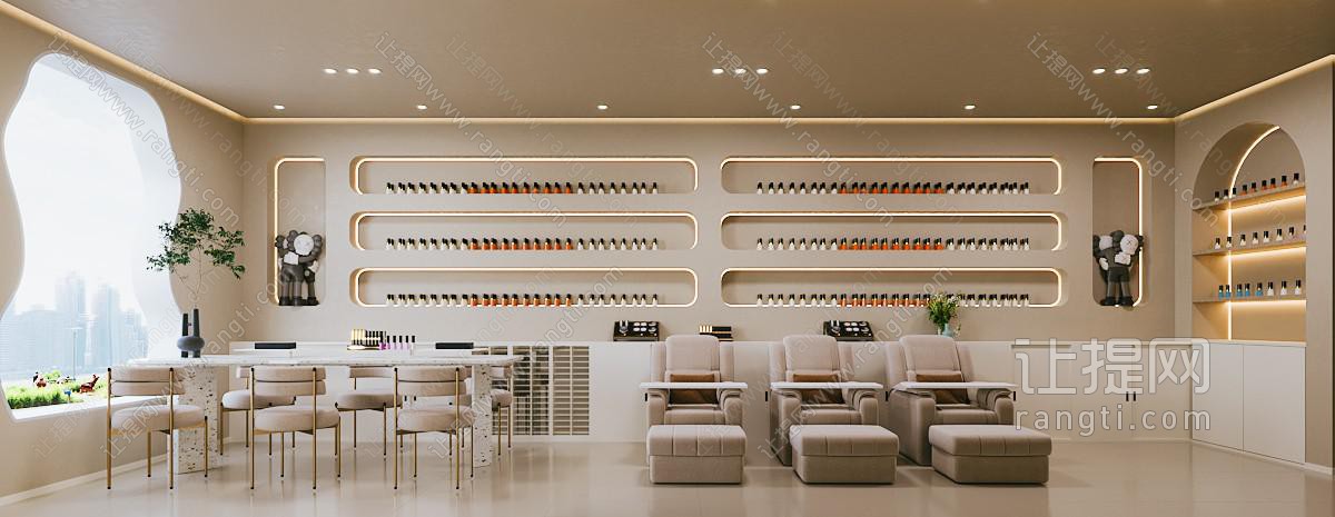 现代奶油美甲店