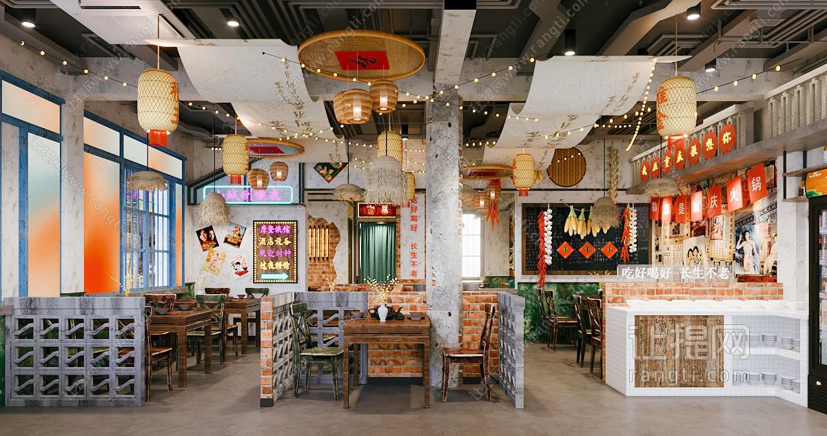 工业风火锅店
