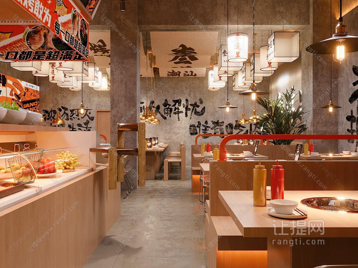 工业风烤肉店
