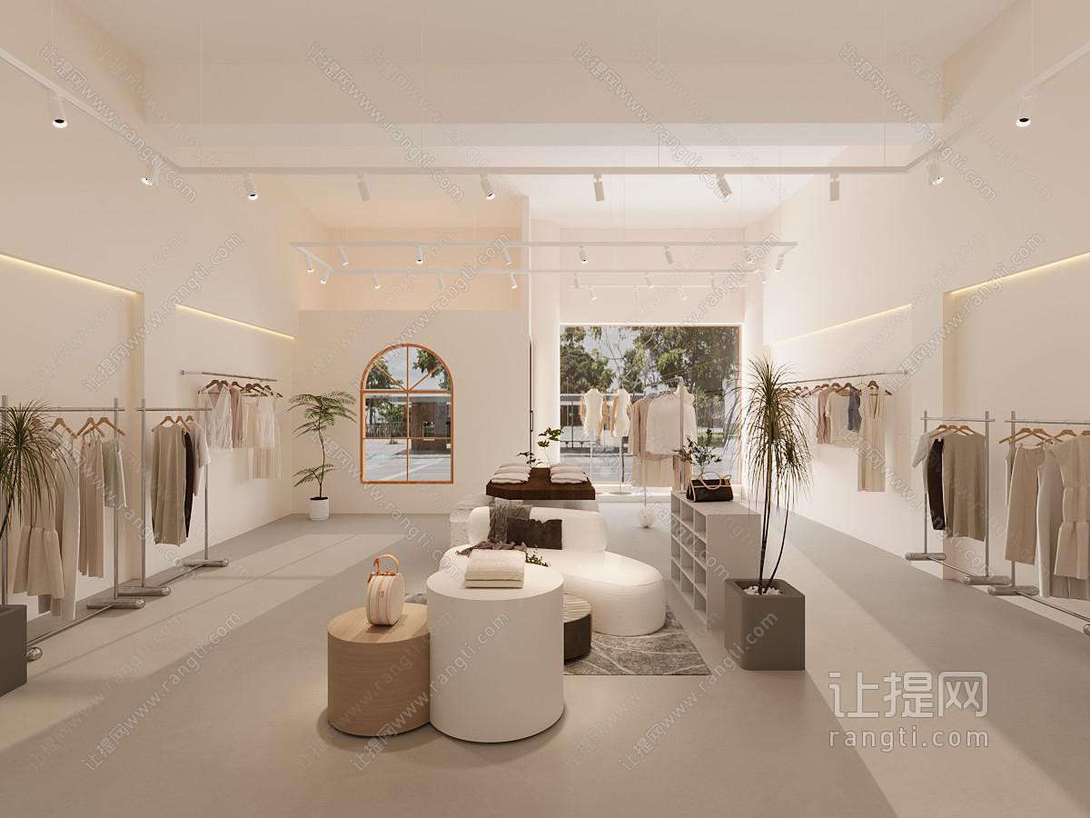 现代服装店 女装店 服装箱包店