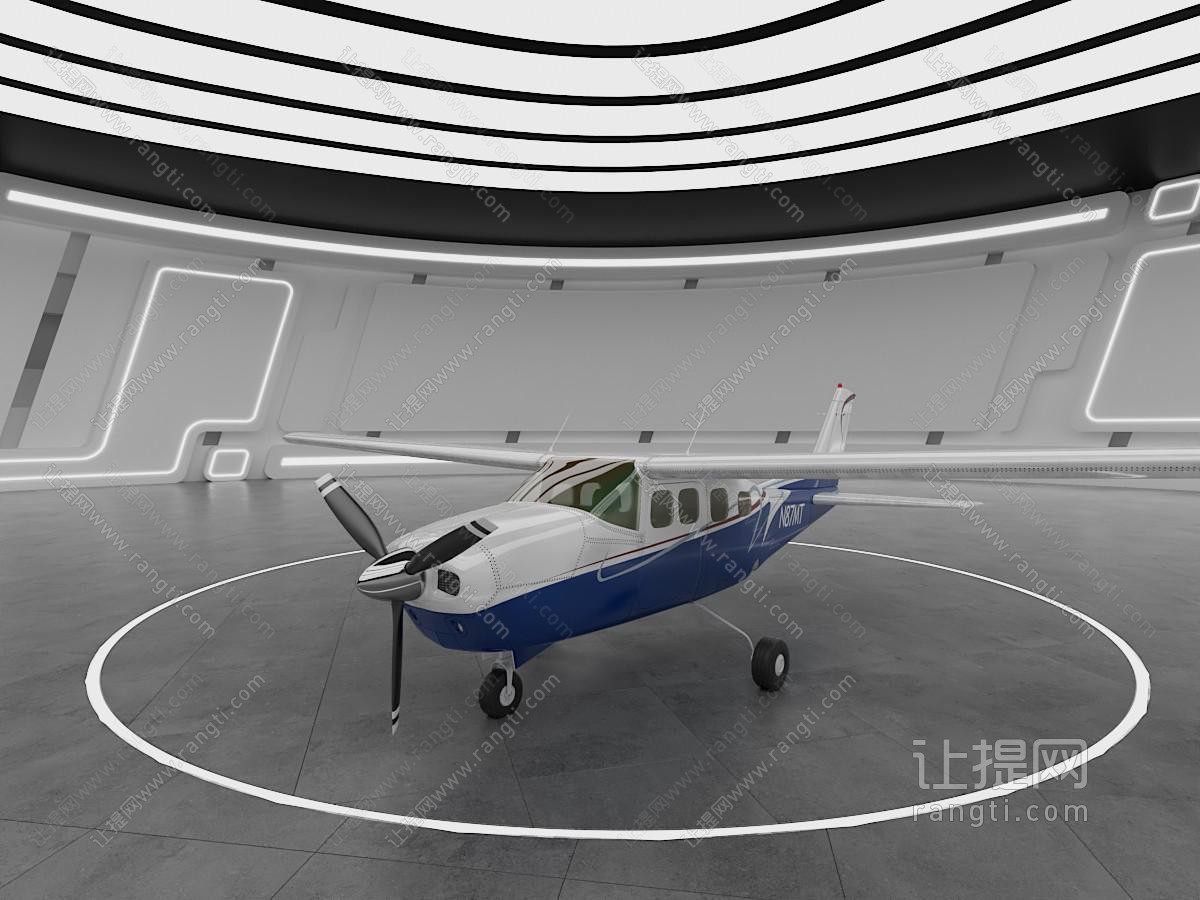 现代飞机 小型飞机 螺旋桨飞机
