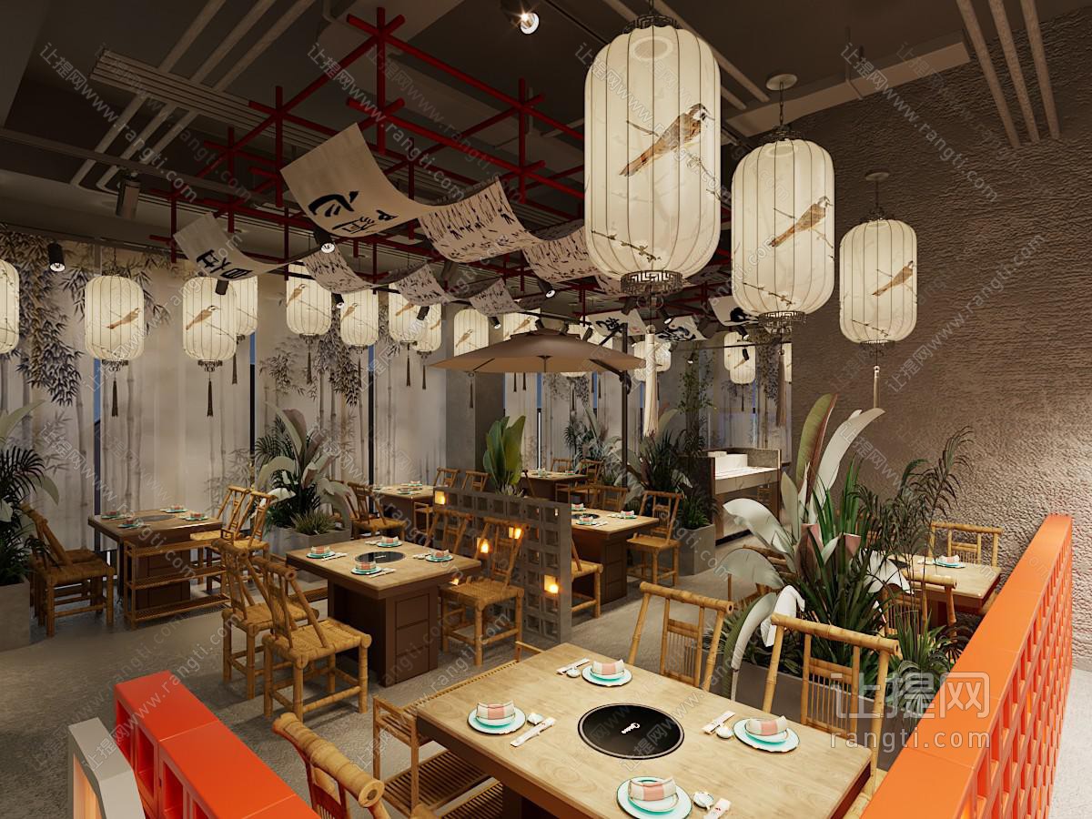 新中式火锅店