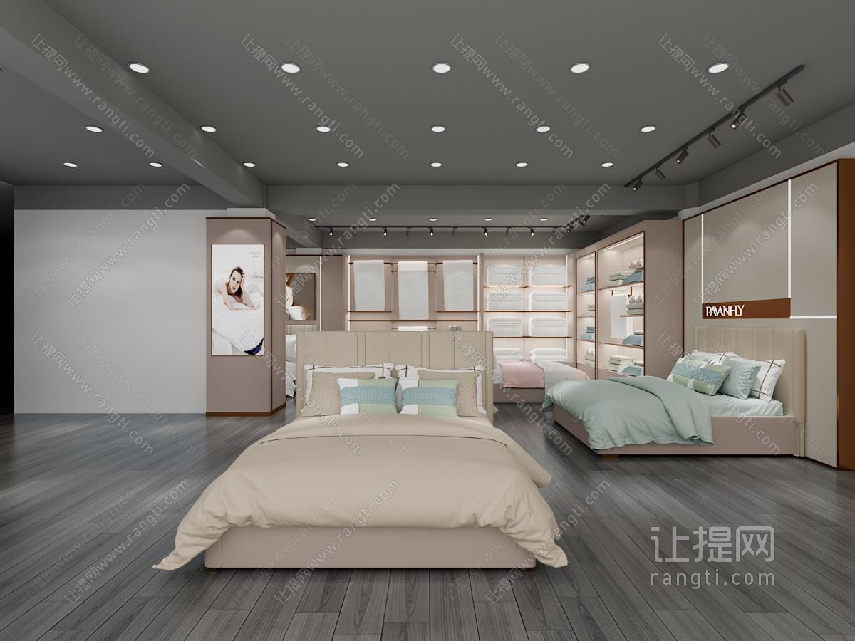 极简现代家居专卖店 现代家纺店