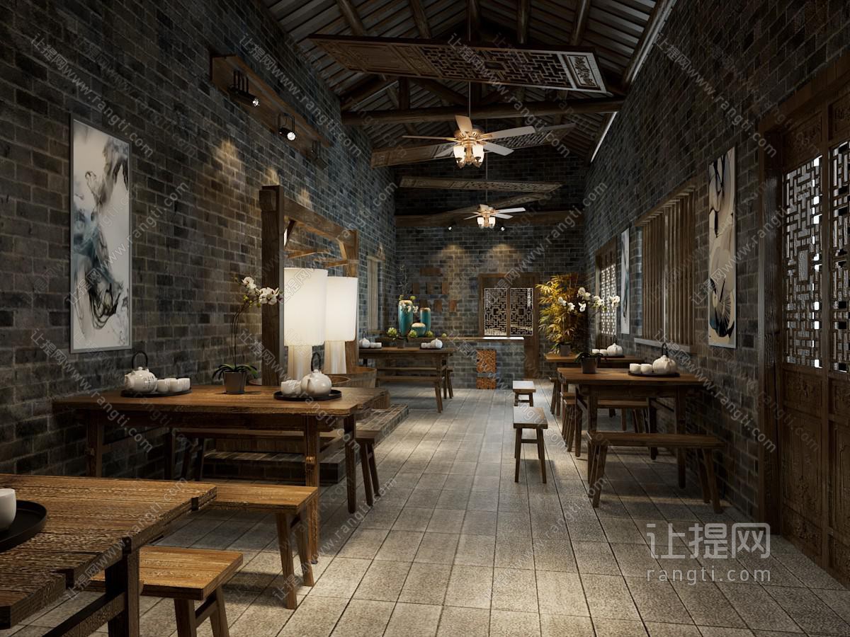 中式茶楼豆腐坊组合