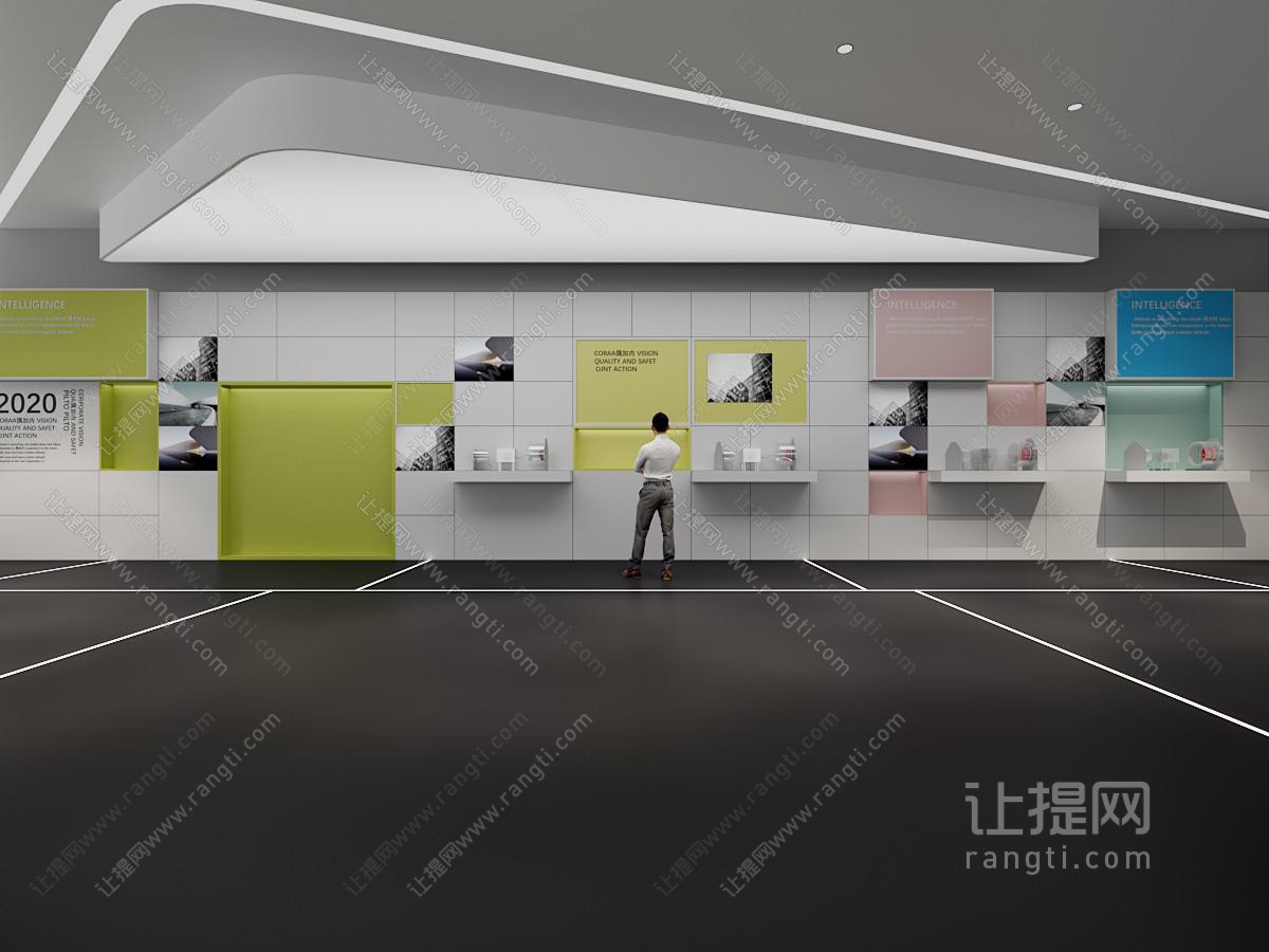 现代科技展厅 展示墙 企业文化墙