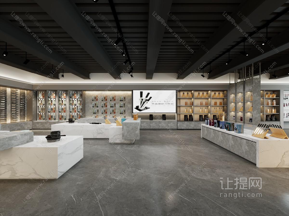 现代厨具店 刀具店 菜刀店 菜刀展台