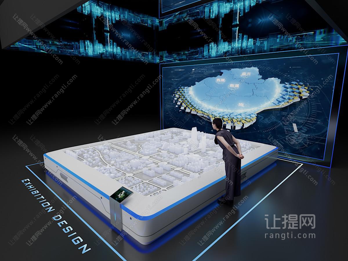 售楼处沙盘一体机