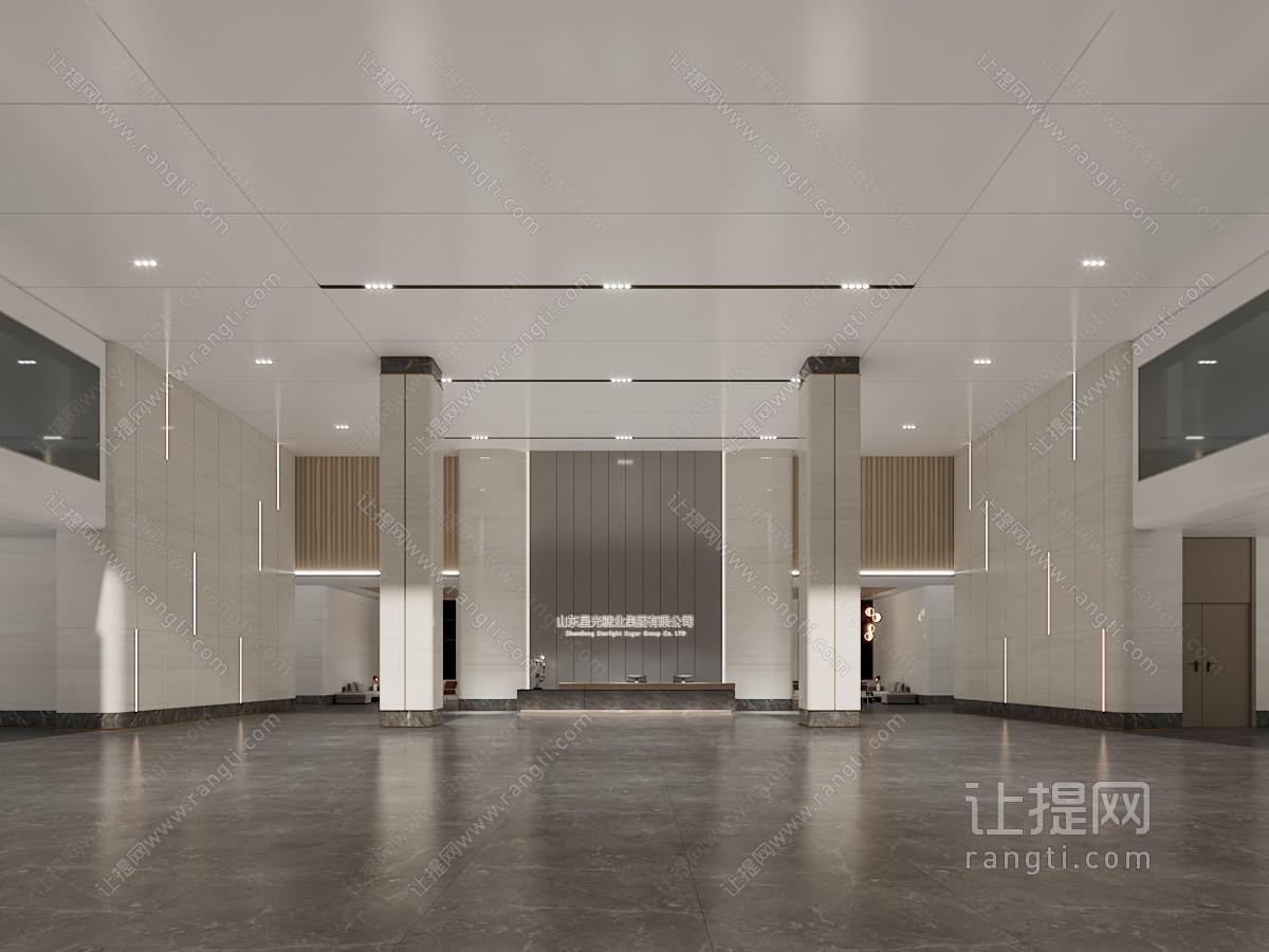 现代大堂前台接待