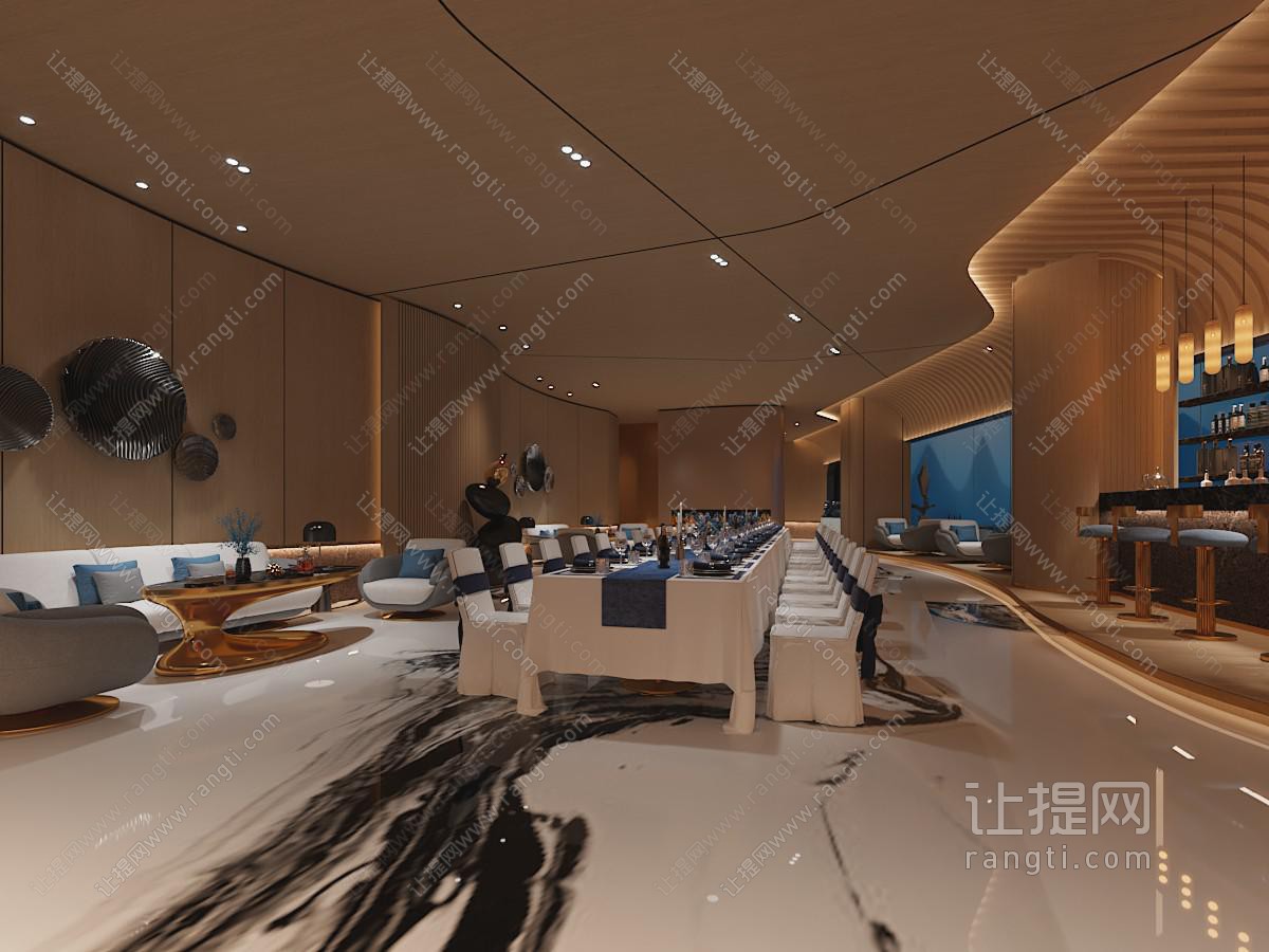 现代西餐厅