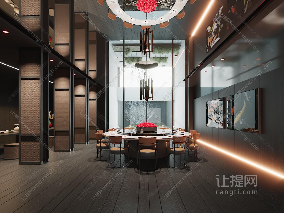 现代餐厅包厢