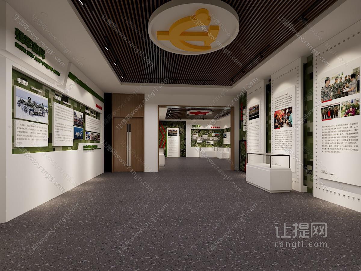 工业风格国防教育展厅