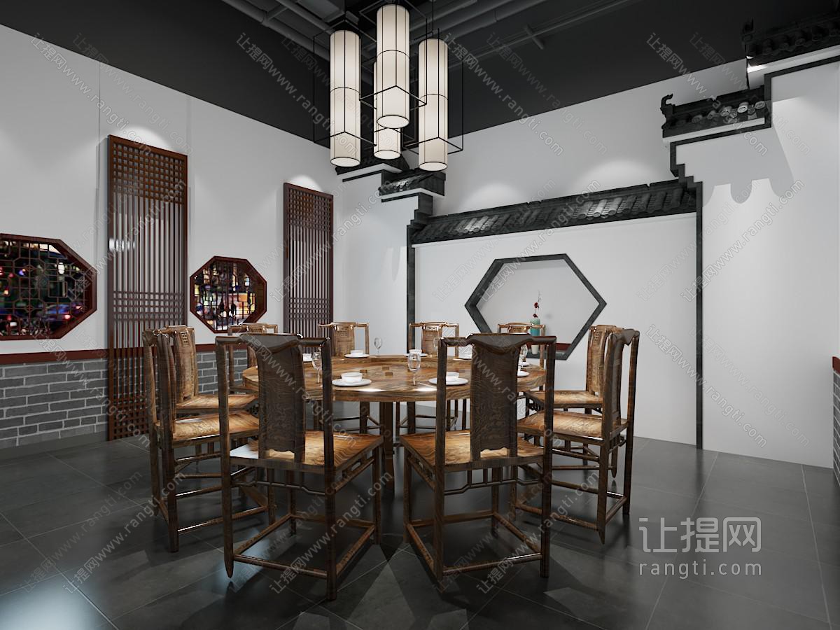 新中式酒店包厢包间