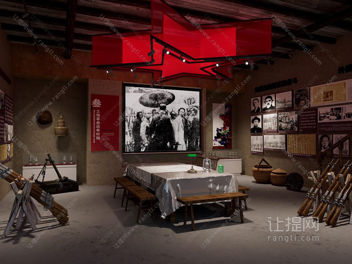 新中式复古展厅展览