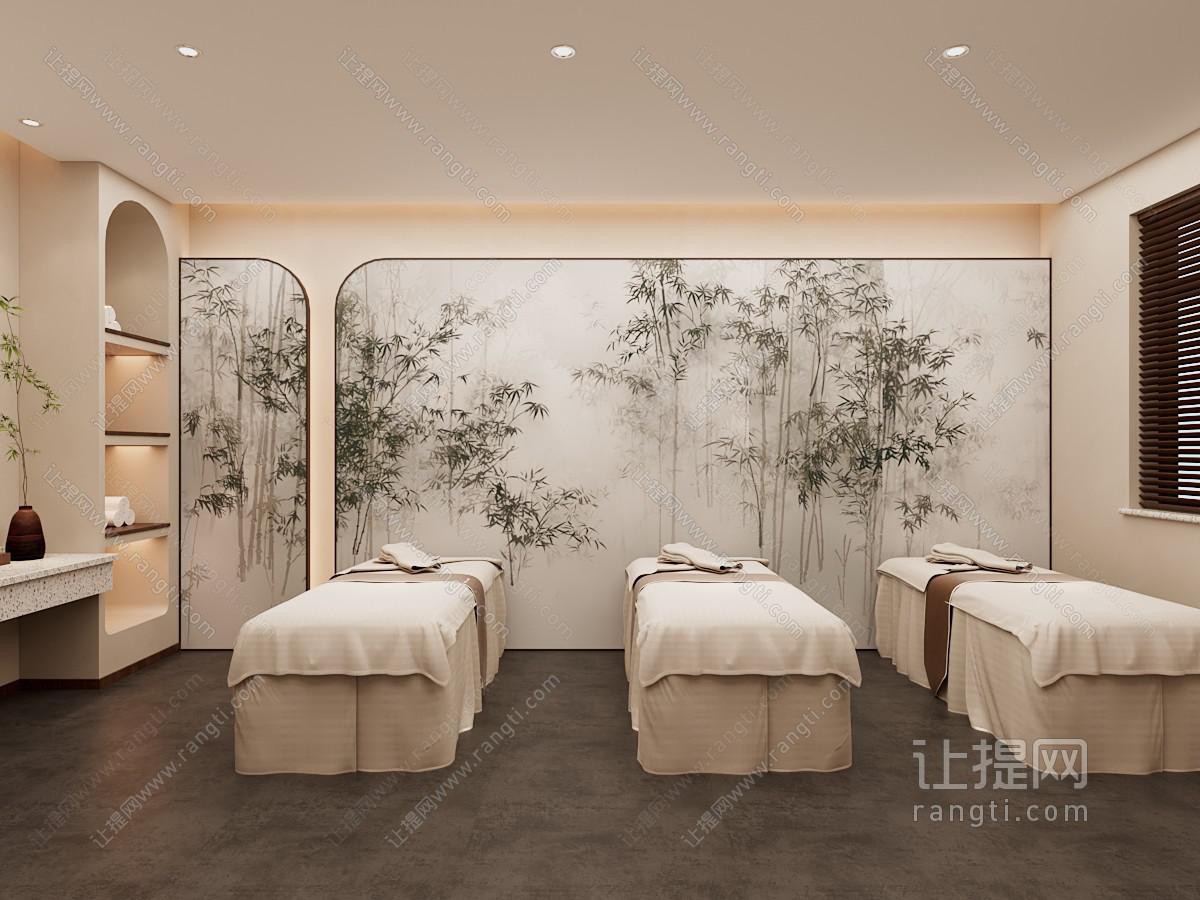 新中式spa包间