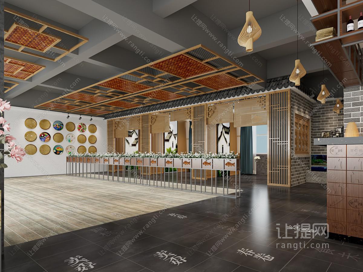 中式餐厅前台
