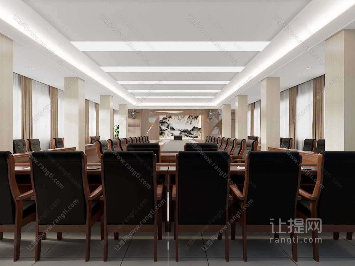 中式政府会议室