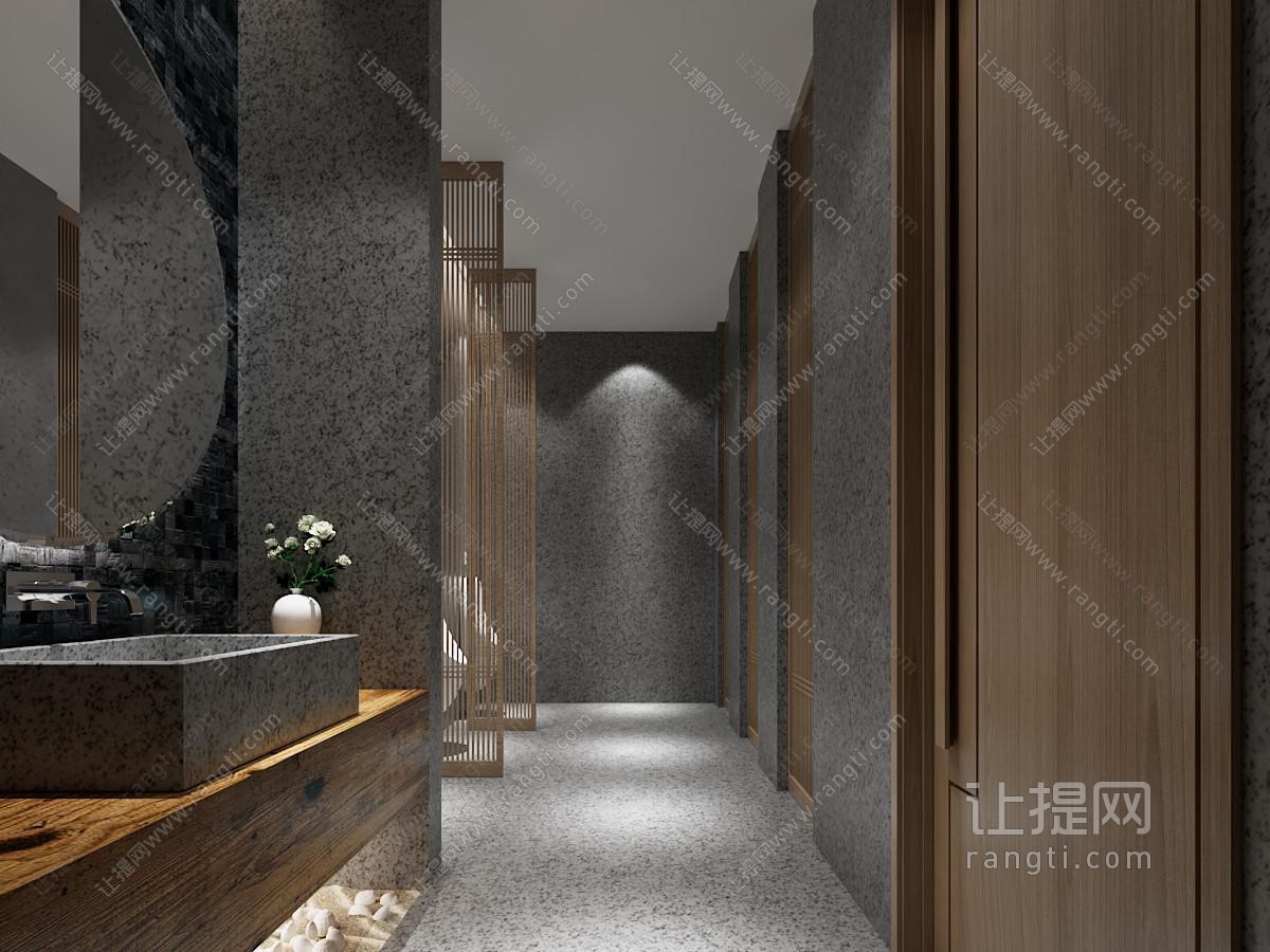 新中式公共卫生间