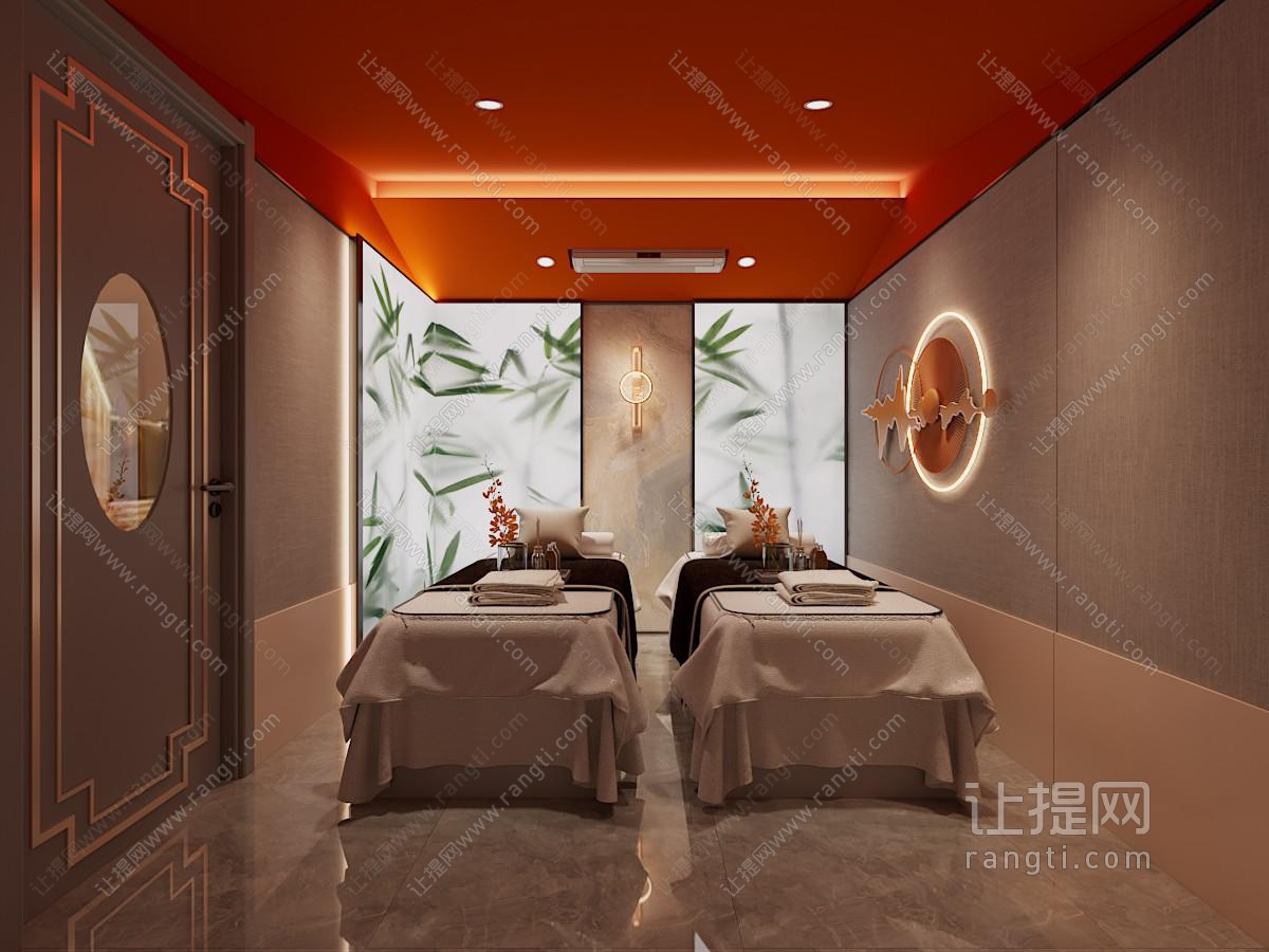 新中式美容SPA店包厢