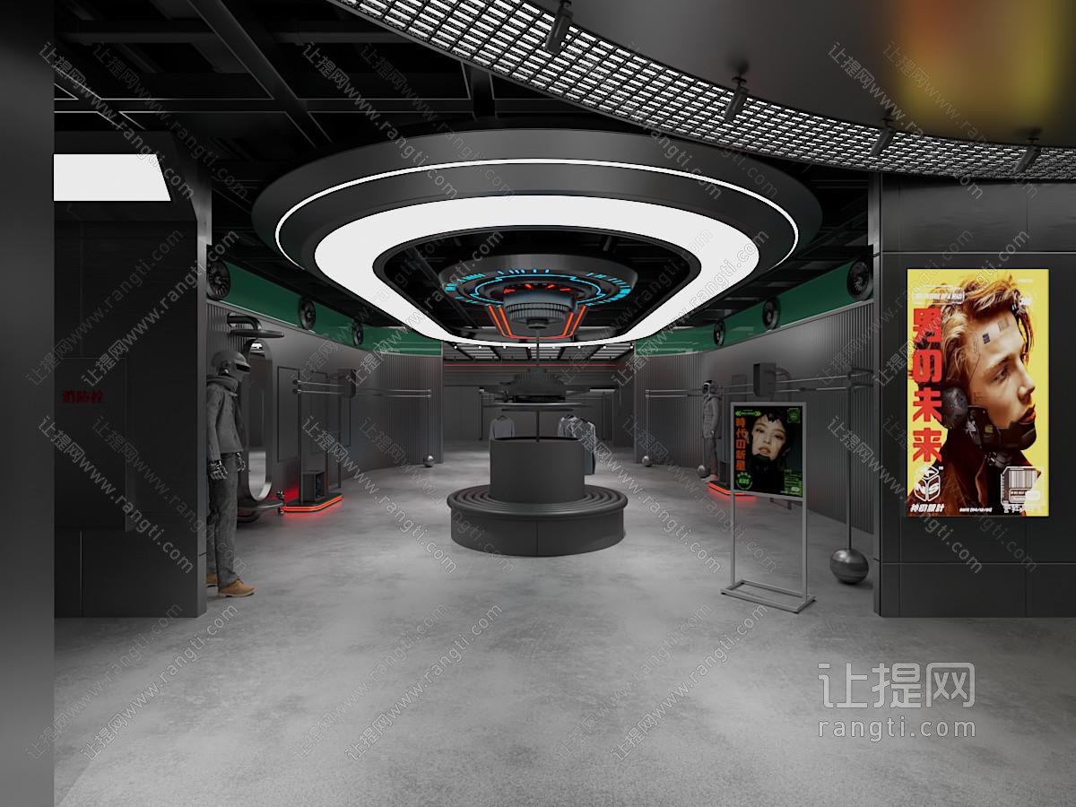 工业风男装店 服装店