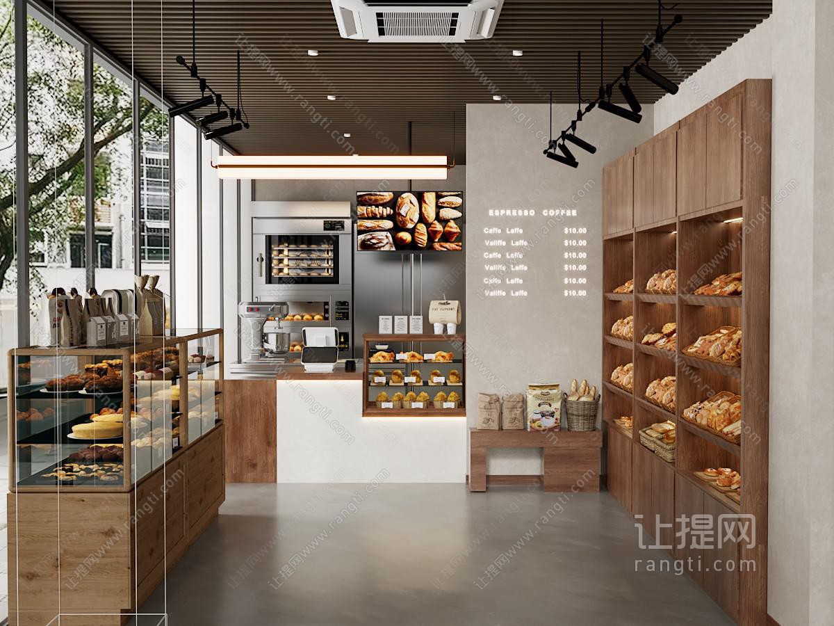 现代烘焙甜品店