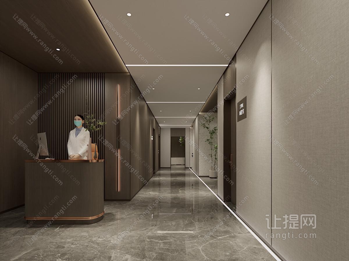 现代酒店走道