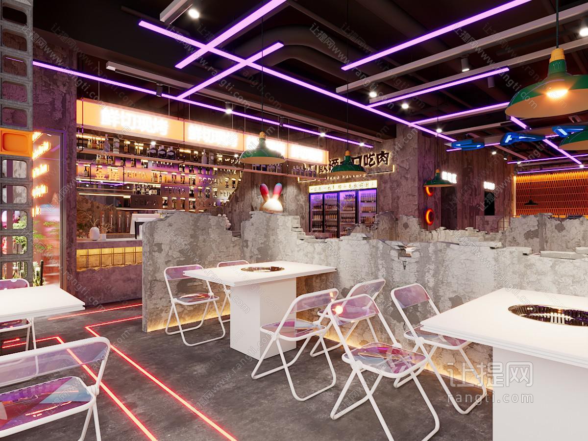 工业风复古火锅店